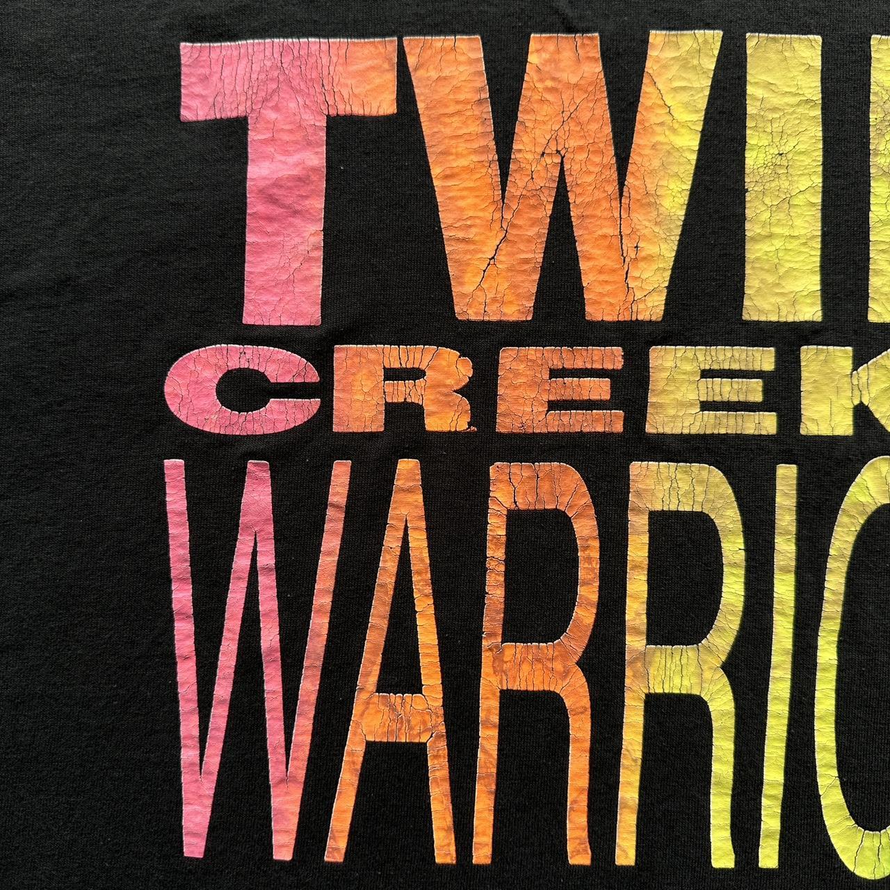 Black Twin Creeks Warrior Band 90s Vintage T-shirt - Large