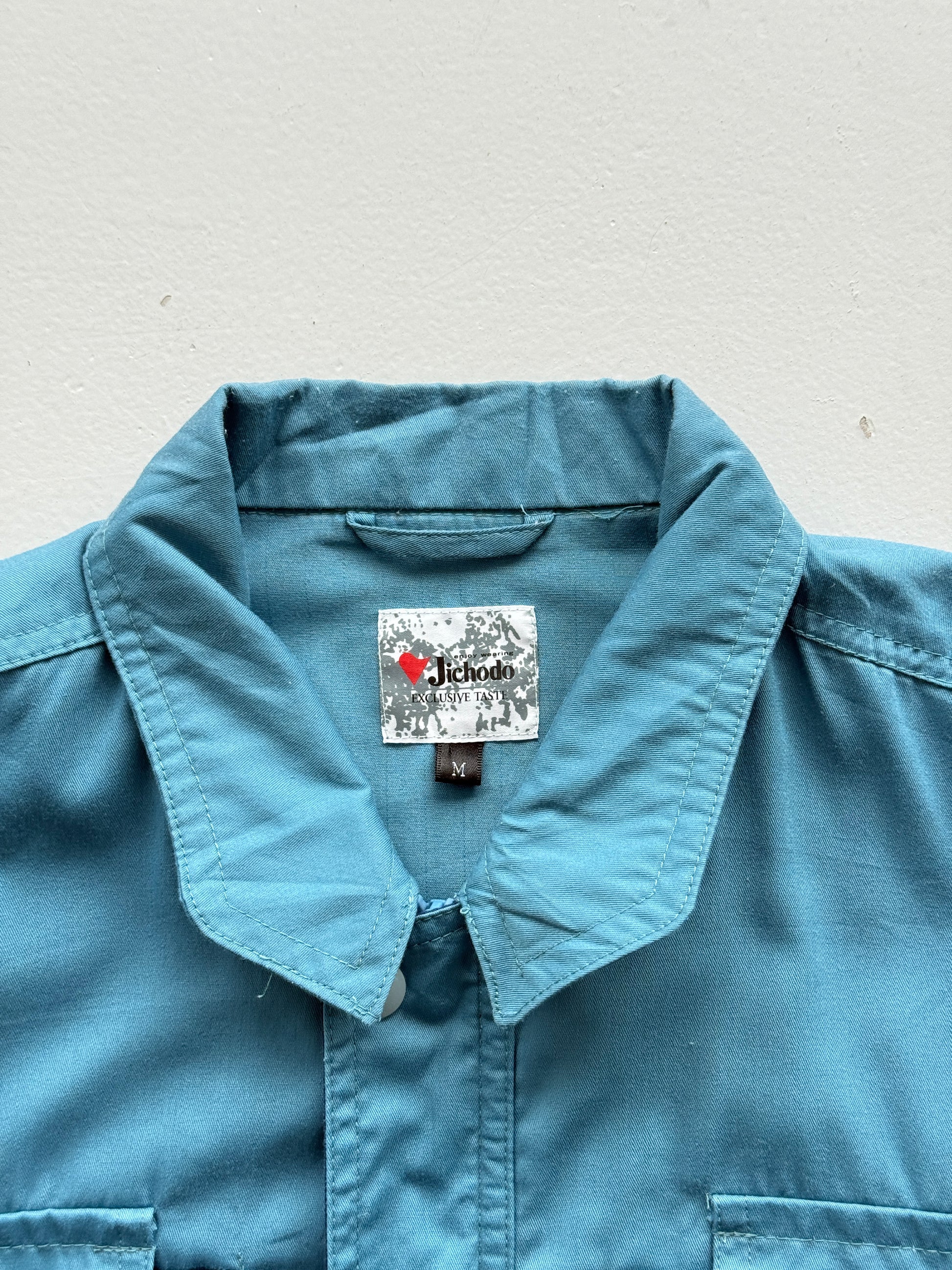 Blue Japanese Workwear 90's Vintage Harrington Jacket - Small
