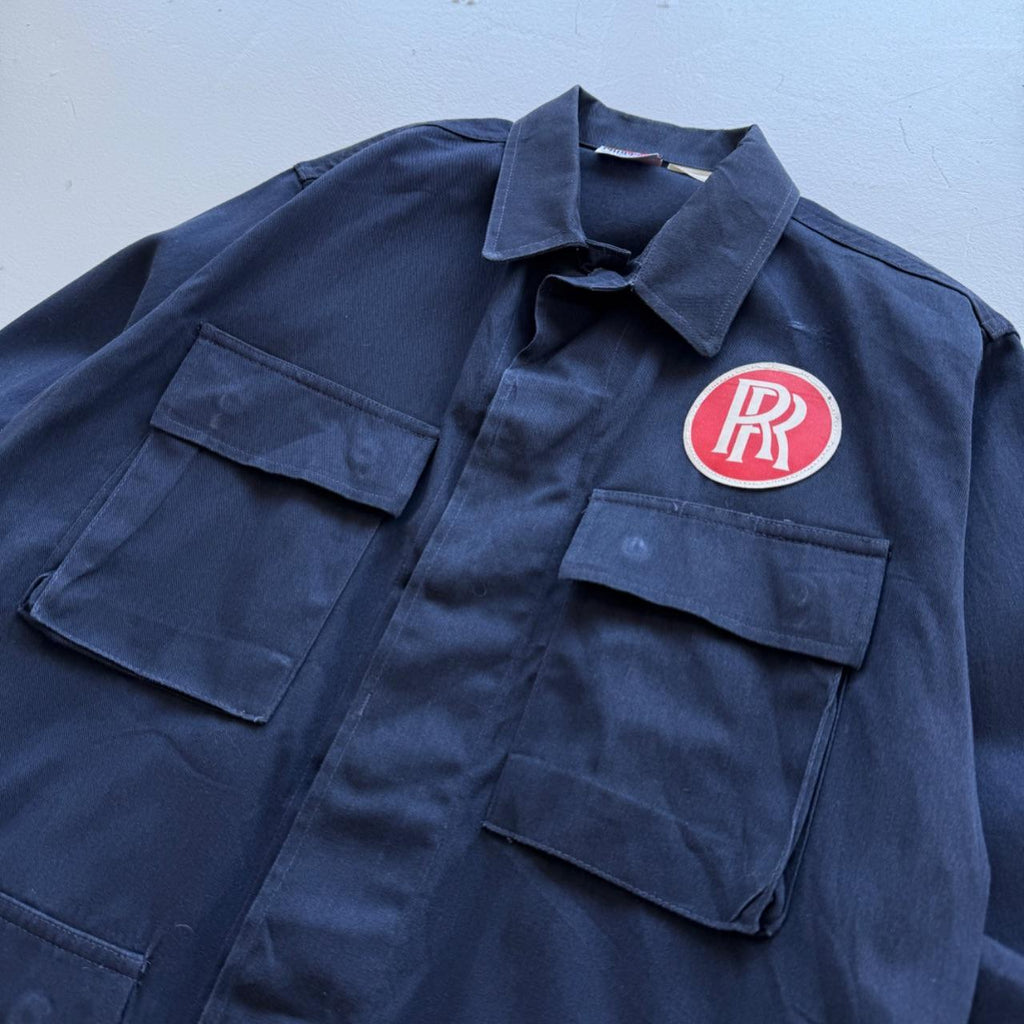 Faded Blue Rolls-Royce 90’s Vintage Chore Jacket - Small