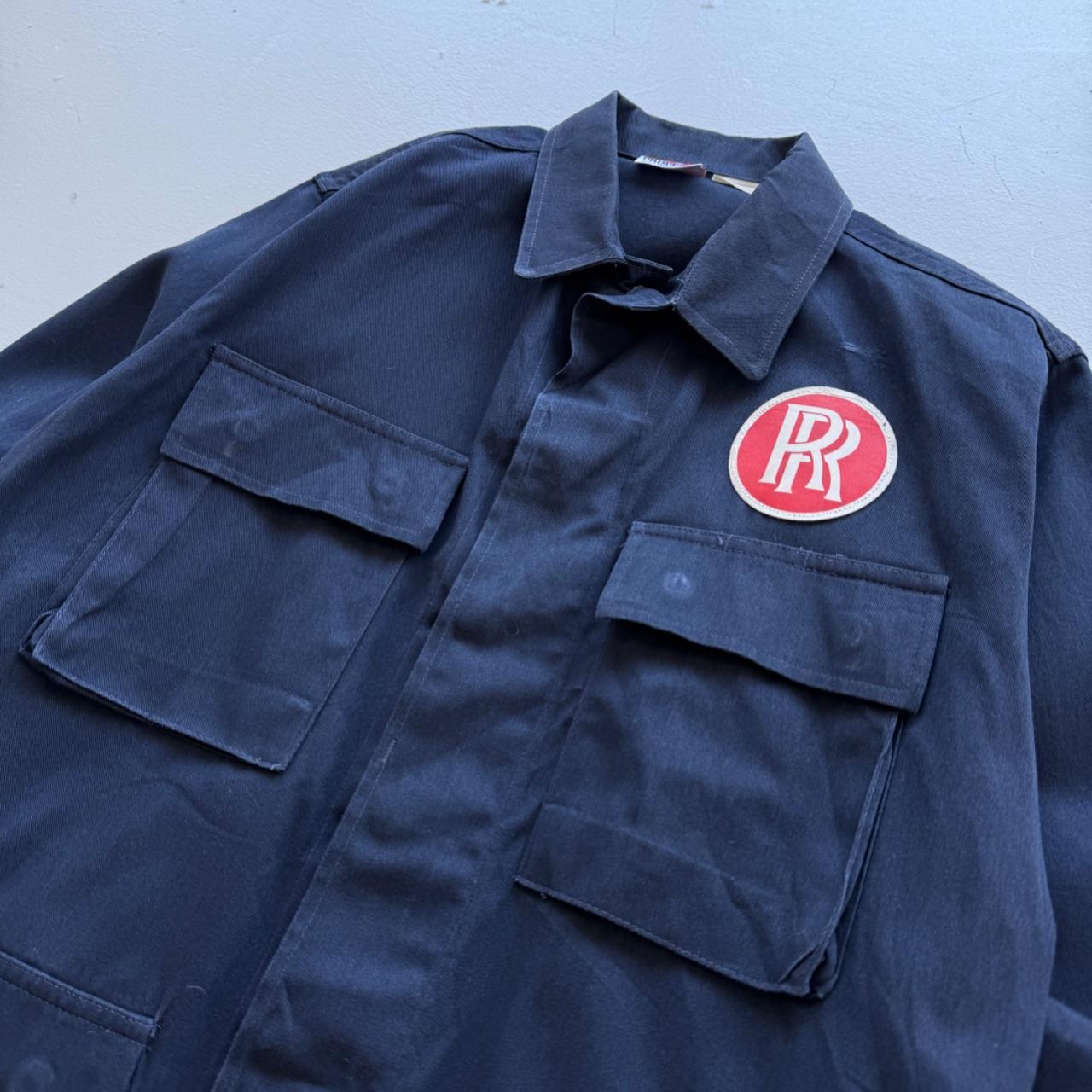 Faded Blue Rolls-Royce 90’s Vintage Chore Jacket - Small