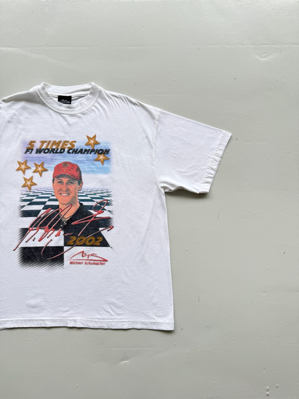Michael Schumacher Official 5 Times F1 World Champion 2002 Vintage Graphic T-Shi