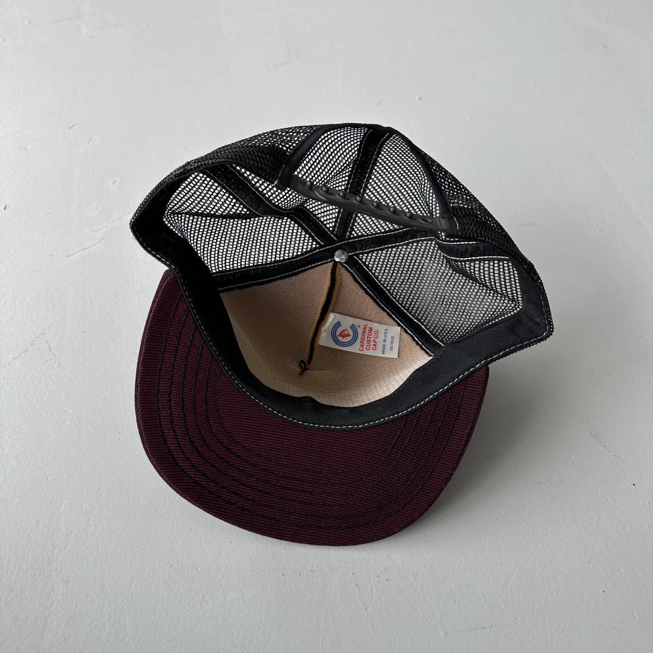 Black / Burgundy Fleet Components Mesh and Foam Trucker SnapBack Cap