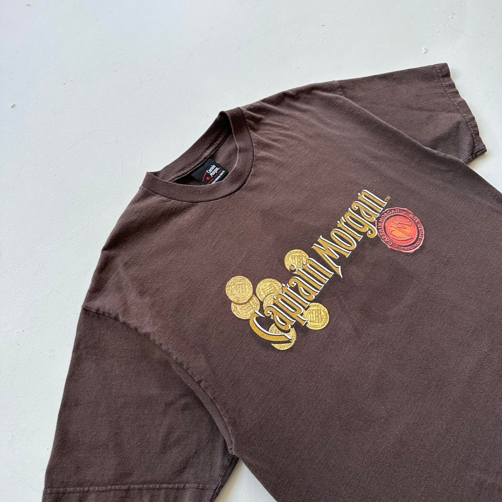 Brown Captain Morgan's 00s T-shirt - XL