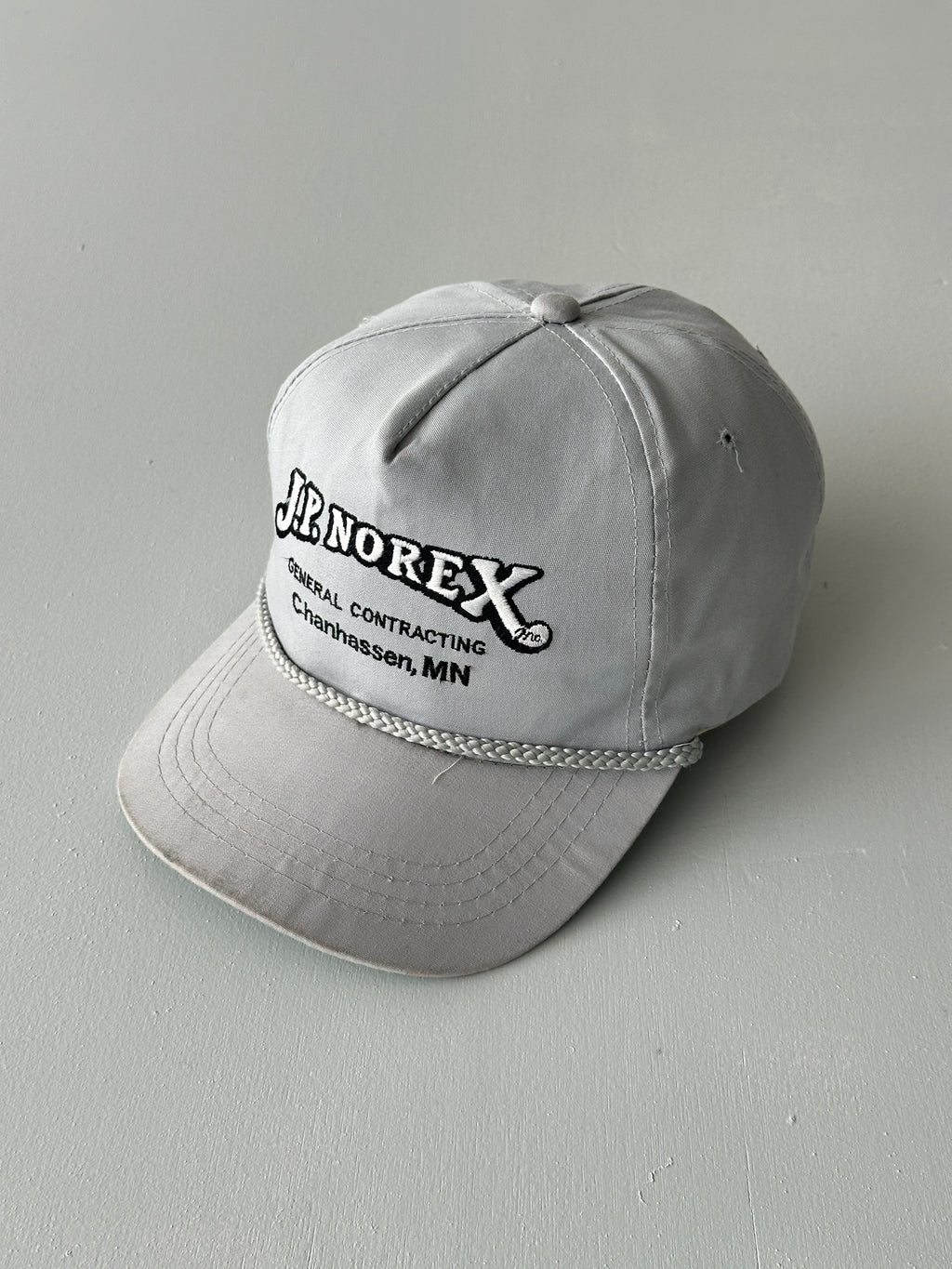Grey J.P. Norex General Contracting 90's Vintage SnapBack Trucker Cap
