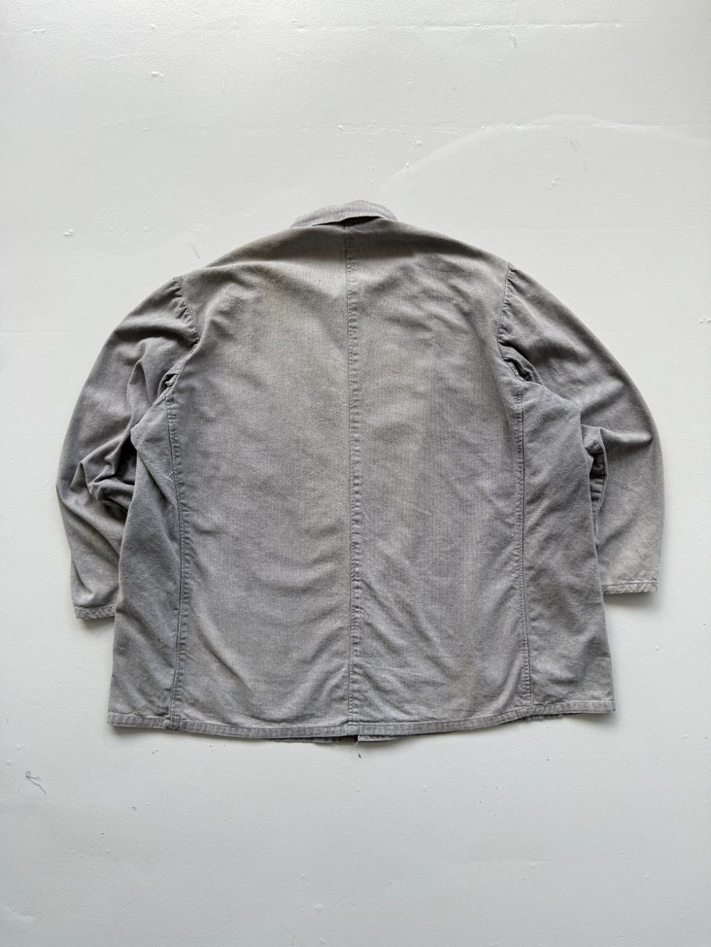 Grey Vintage French Chore Faded 70's Jacket CH181 - XL