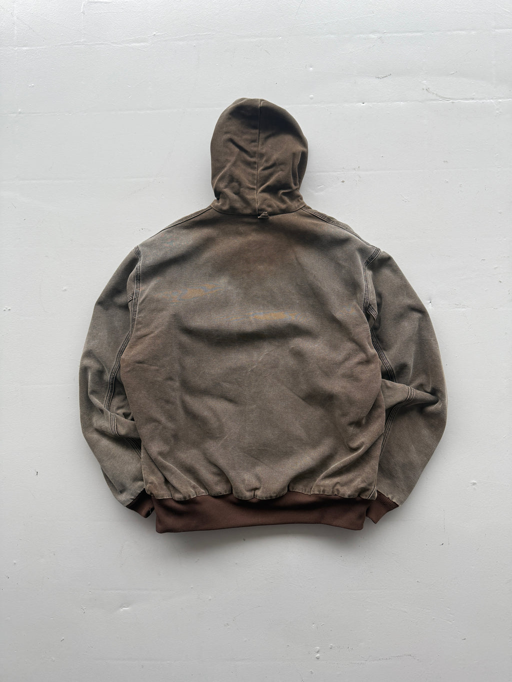 Faded Brown Carhartt 90's Vintage Cavas Active Jacket - Large