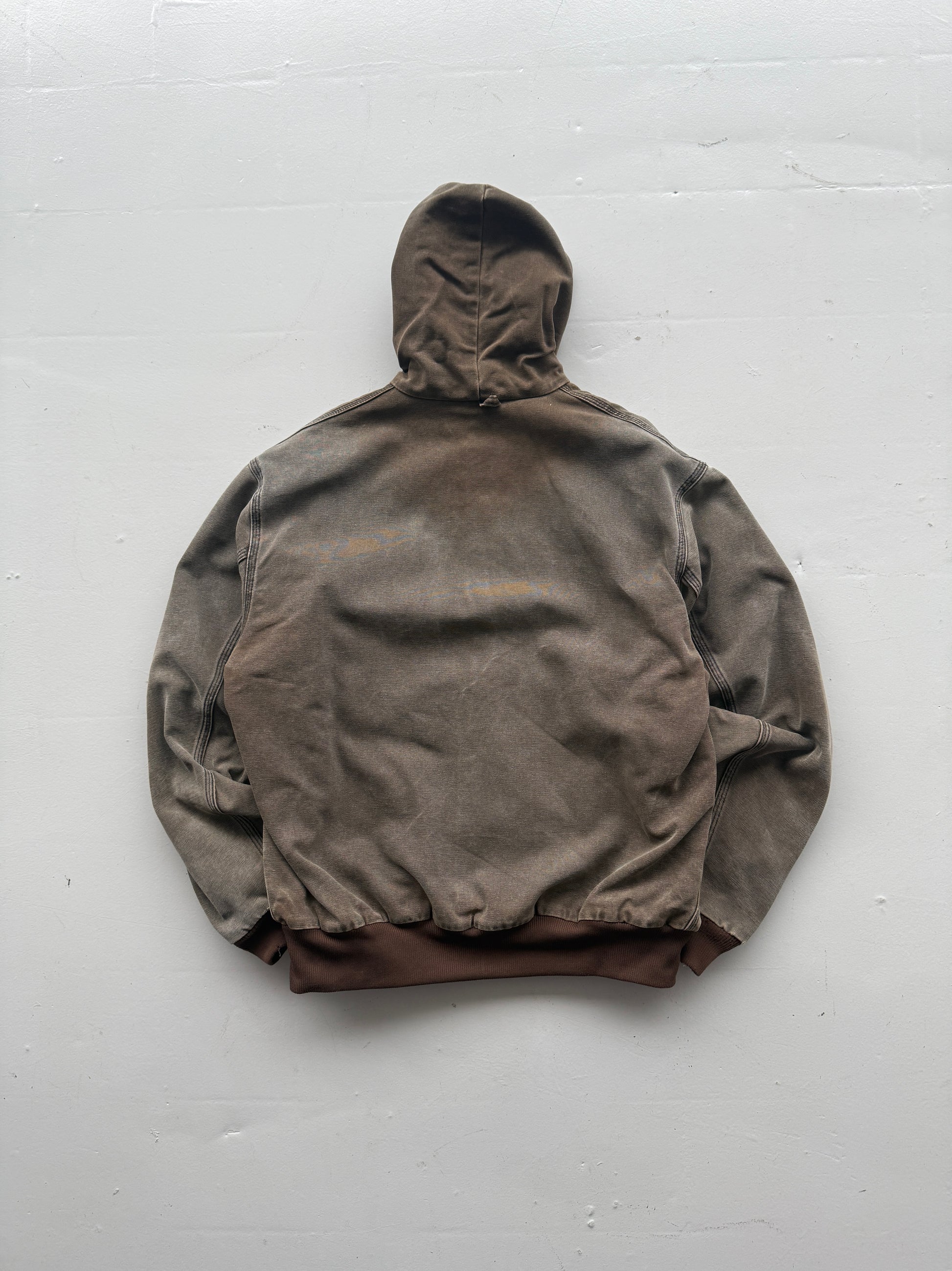 Faded Brown Carhartt 90's Vintage Cavas Active Jacket - Large