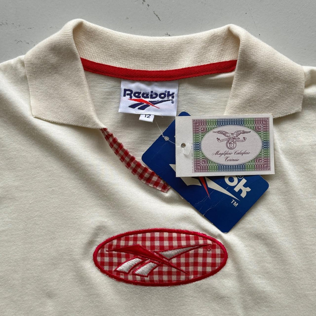 Cream Reebok 90s Deadstock Baby T-Shirt Vest - Size 10