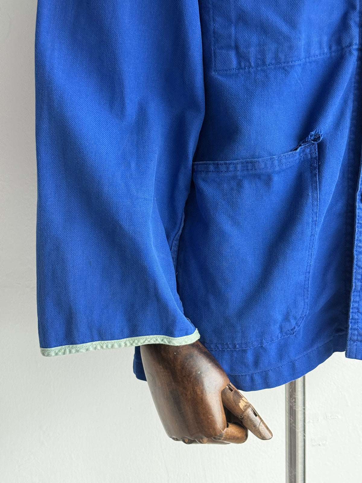 Blue French 1970's Vintage Workwear Chore Jacket CH552 - Medium