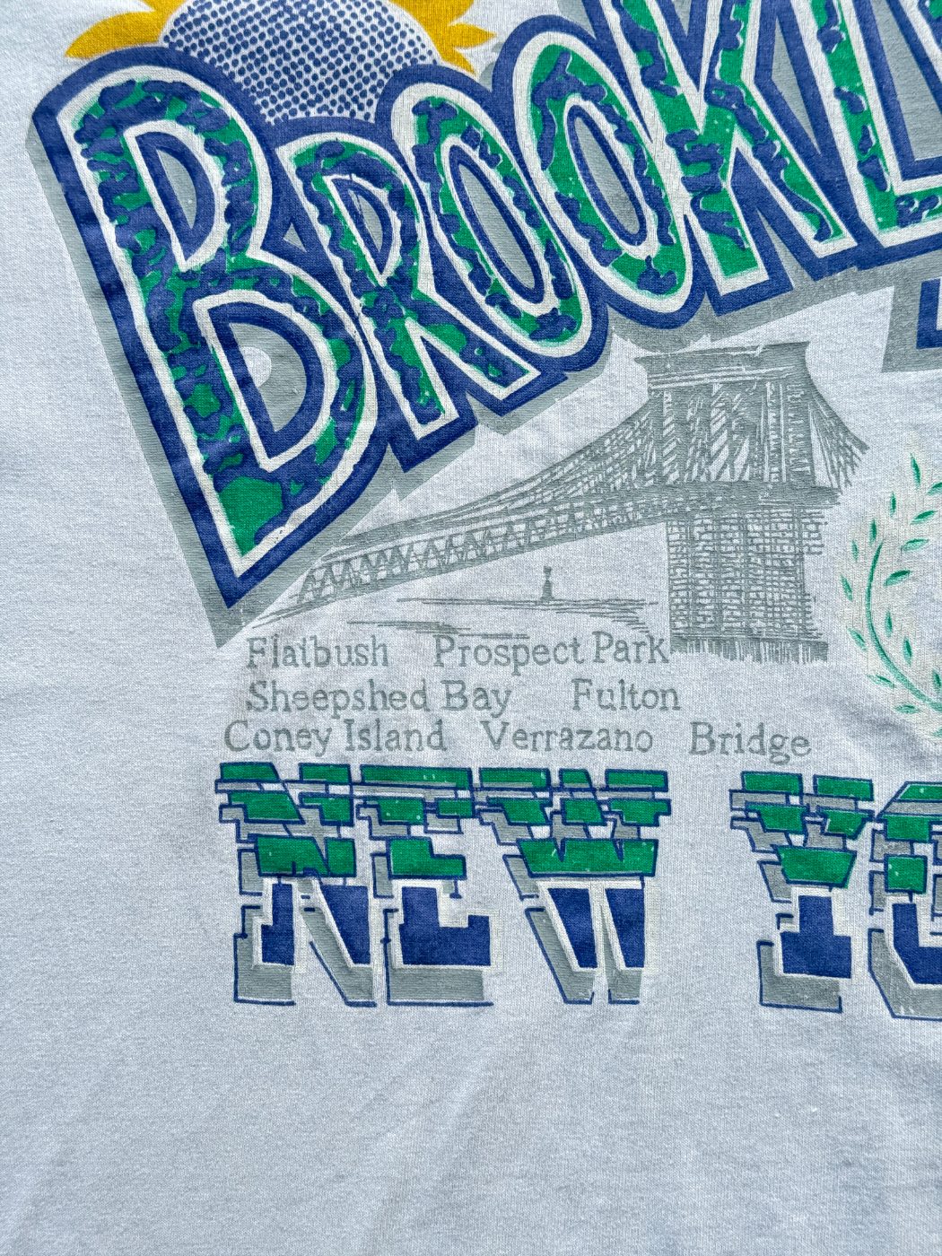 Brooklyn New York Single Stitch 90's Vintage Graphic T-Shirt - XL